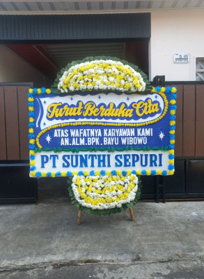 Papan Bunga Duka di Sindang Sari